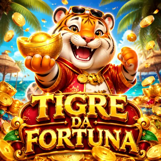 Capa oficial do jogo Fortune Tiger com o tigre dourado